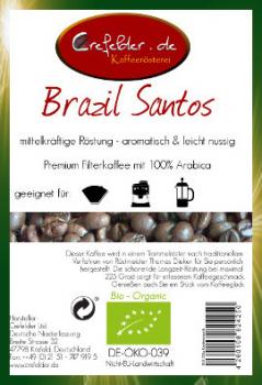 Kaffeerösterei Crefelder Brazil Santos - BIO