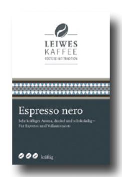 Leiwes Kaffee Espresso nero